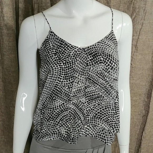 H&M Animal Print Tank Top Spaghetti Strap Size 2 - Picture 2 of 13